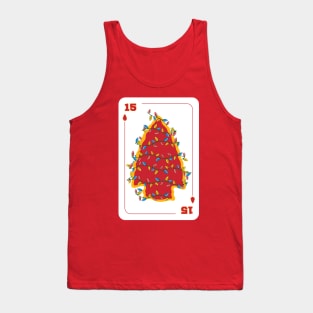 Chiefs Christmas, Playing Card Number 15 Tank Top
